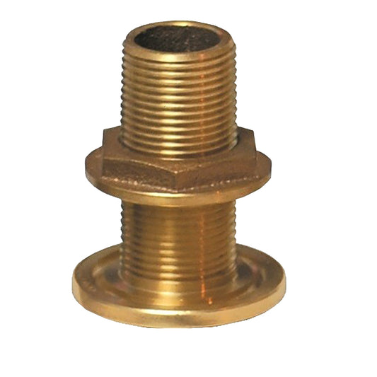 GROCO 2 NPS NPT Combo Bronze ThruHull Fitting wNut TH2000W