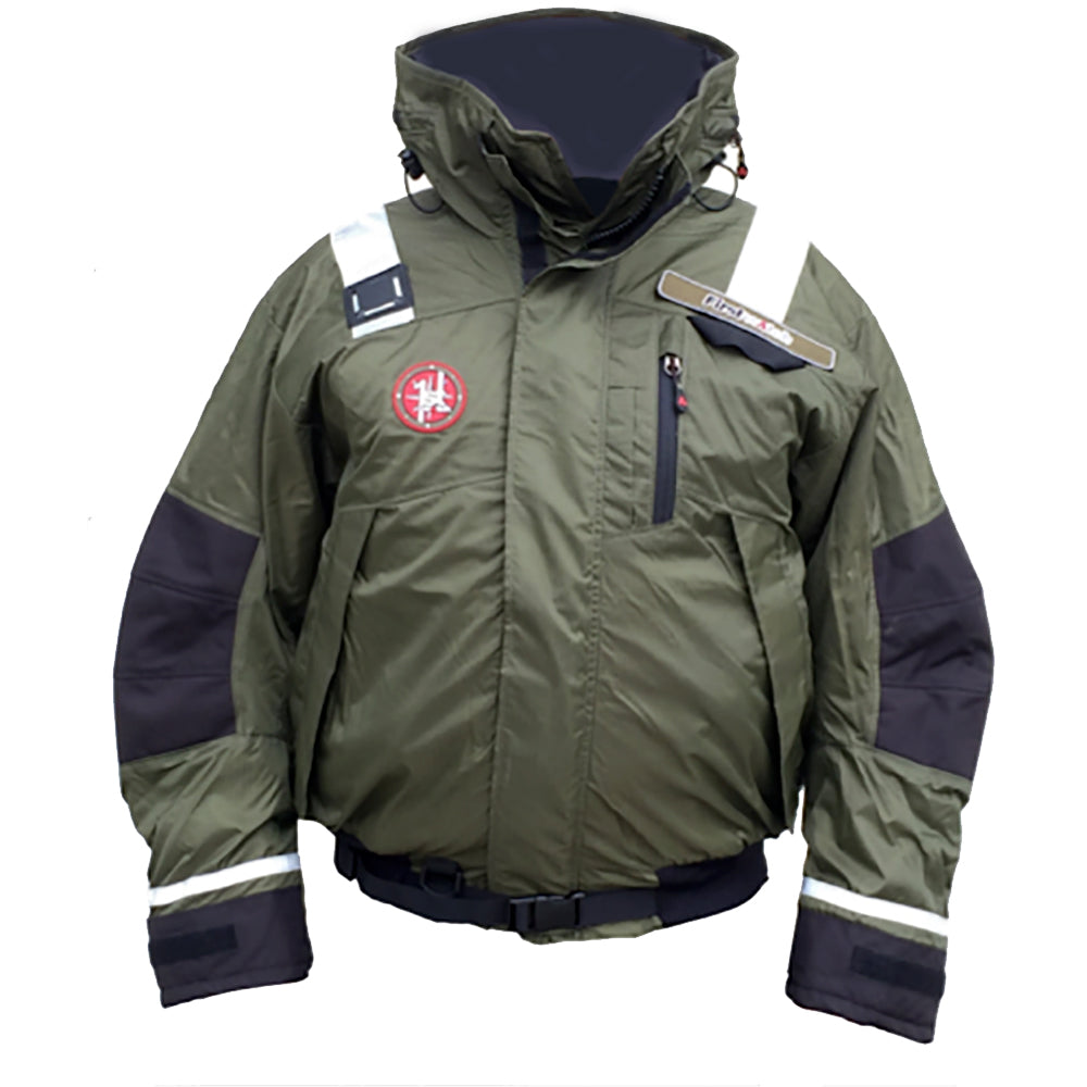 First Watch AB1100 Flotation Bomber Jacket  Green  Medium AB1100PROGNM
