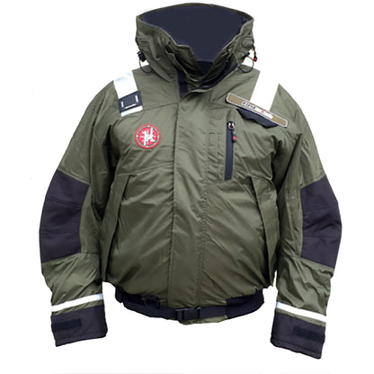 First Watch AB1100 Flotation Bomber Jacket  Green  Large AB1100PROGNL