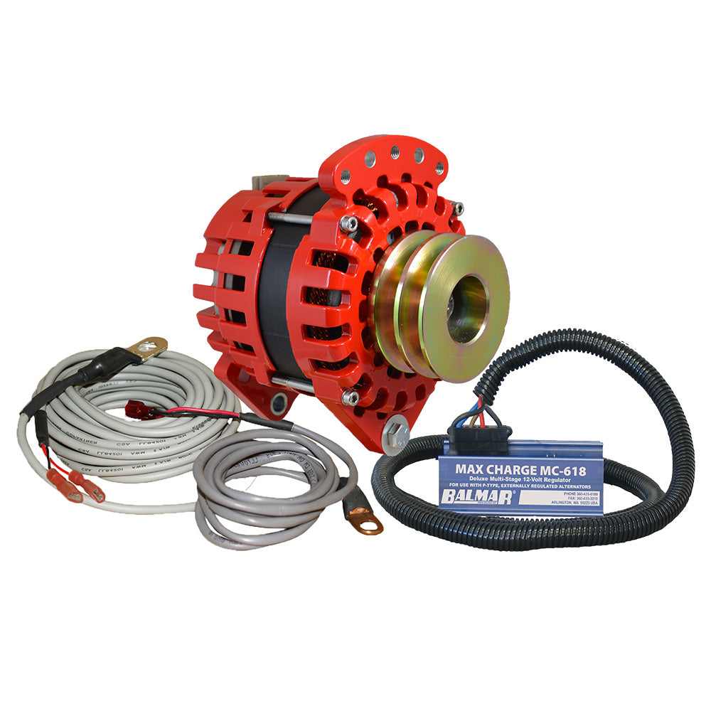 Balmar Alternator 315 Dual Foot Saddle Dual V Pulley Regulator  Temp Sensor  170A Kit  12V XTDF170DVKIT