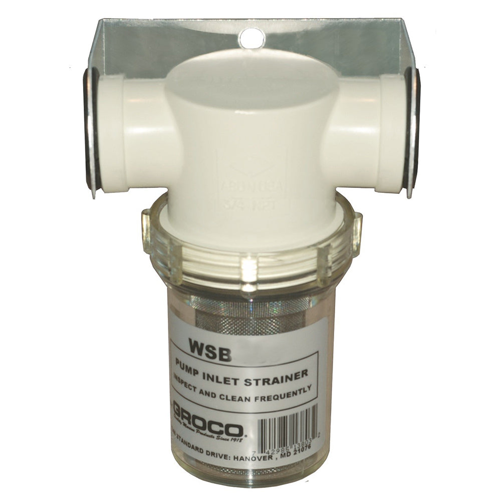GROCO 114 Fresh Water Strainer wPlastic Basket WSB1250P