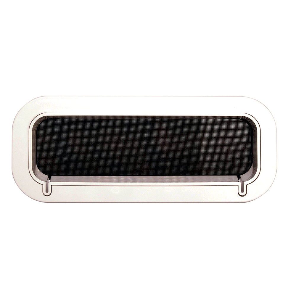 Beckson Drain Port  4 x 14 x 2Depth  WhiteClear PO414DWC20