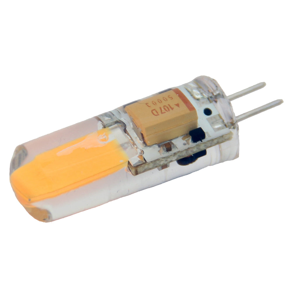 Lunasea Warm White G4 Bulb 2W 1030VDC Bottom Pin Silicon Encapsulated LLB21KW7100