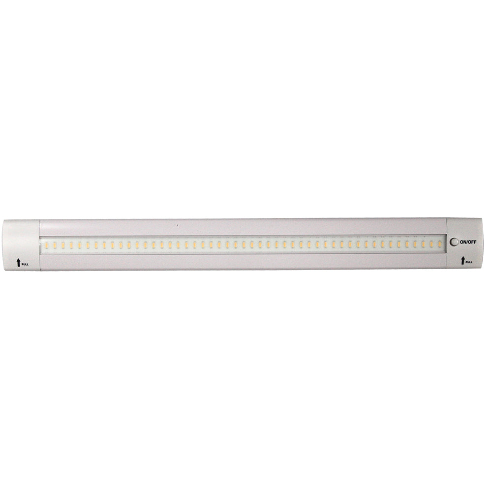 Lunasea 12 Adjustable Angle LED Light Bar  wPush Button Switch  12VDC  Warm White LLB32KW01M0