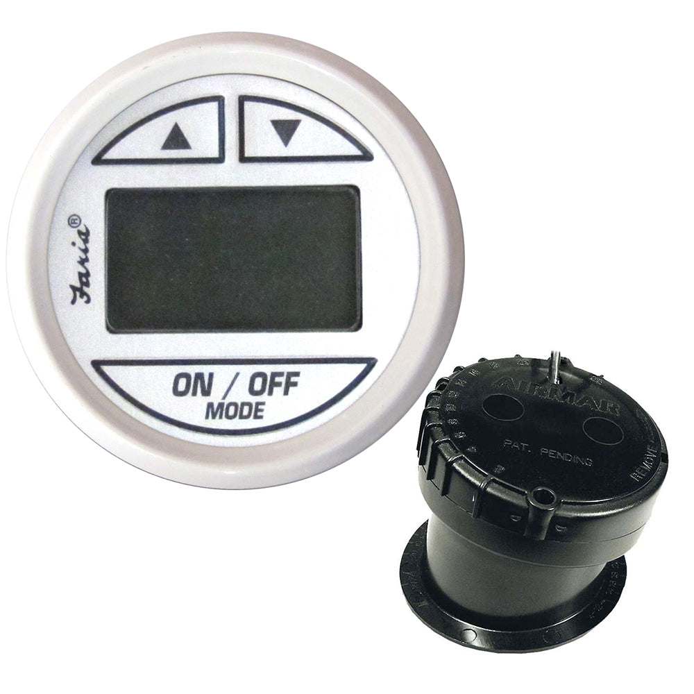 Faria Dress White 2 Depth Sounder wInHull Transducer 13151