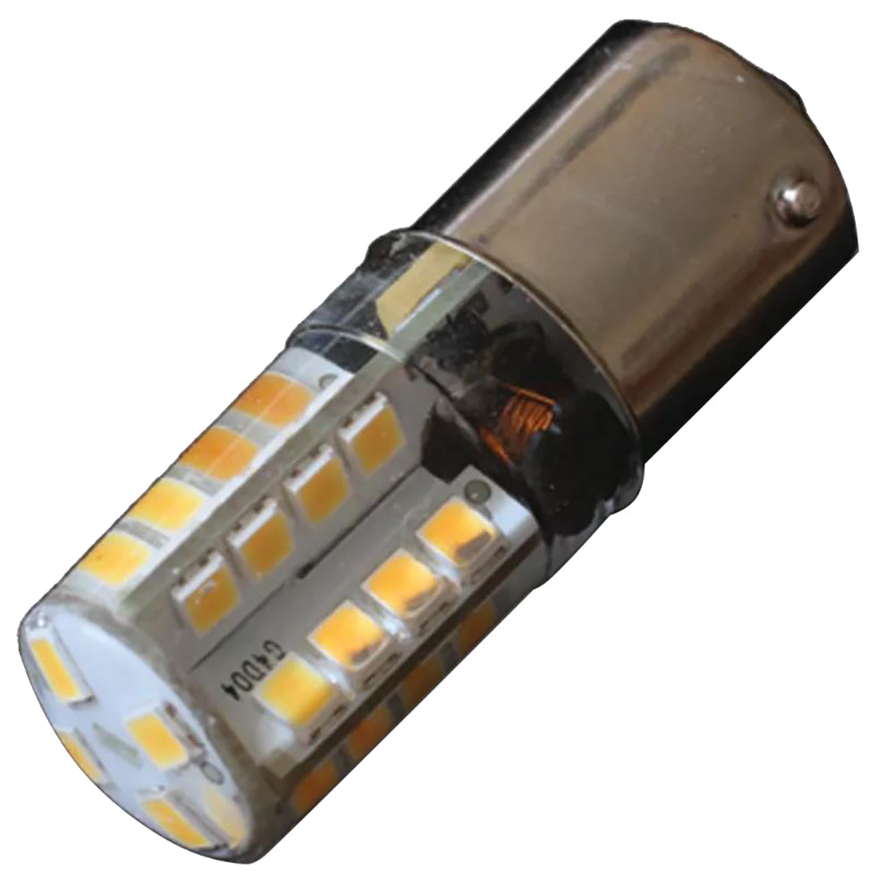 Lunasea BA15S Silicone Encapsulated LED Light Bulb  1030 VDC  220 Lumen  Cool White LLB22KC2100