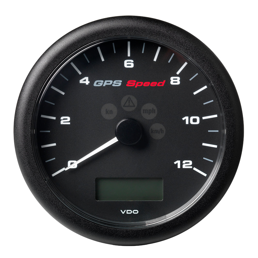 Veratron 414 110MM ViewLine GPS Speedometer 012 KNOTSKMHMPH  8 to 16V Black Dial  Bezel A2C59501987