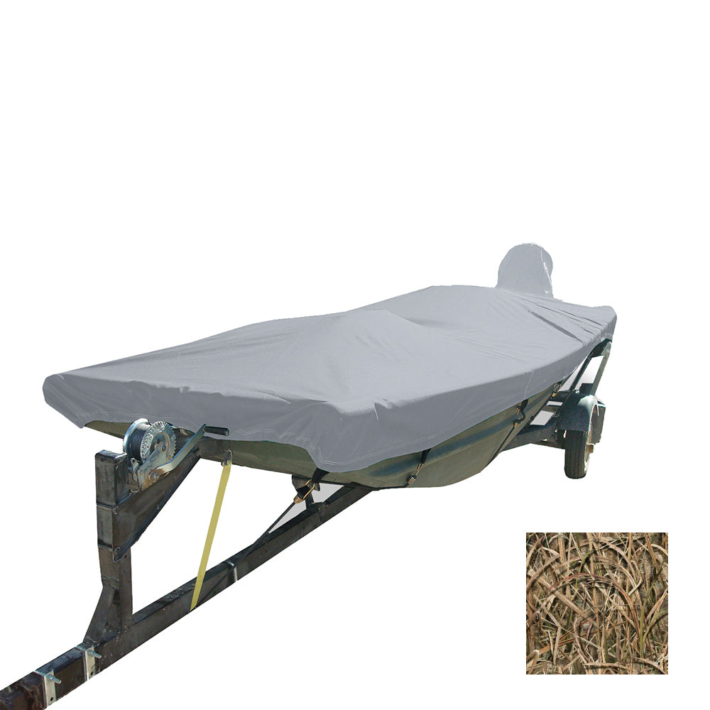 Carver Performance PolyGuard StyledtoFit Boat Cover f125 Open Jon Boats  Shadow Grass 74200CSG