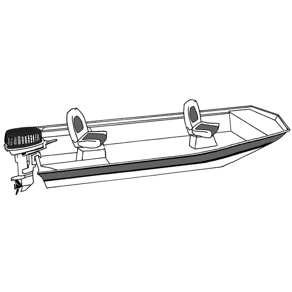 Carver Performance PolyGuard StyledtoFit Boat Cover f145 Open Jon Boats  Shadow Grass 74201CSG