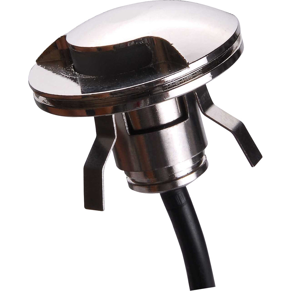 Lunasea 316 Polished Stainless Steel LED Waterproof Courtesy Light  Warm White  12VDC Only LLB57WW0100