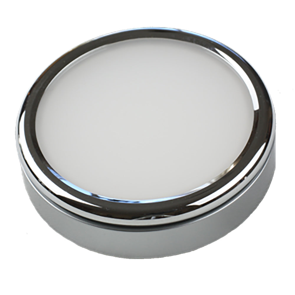 Lunasea Polished Puck Surface Mount Light  Warm White  1224VDC LLB33VW81OT