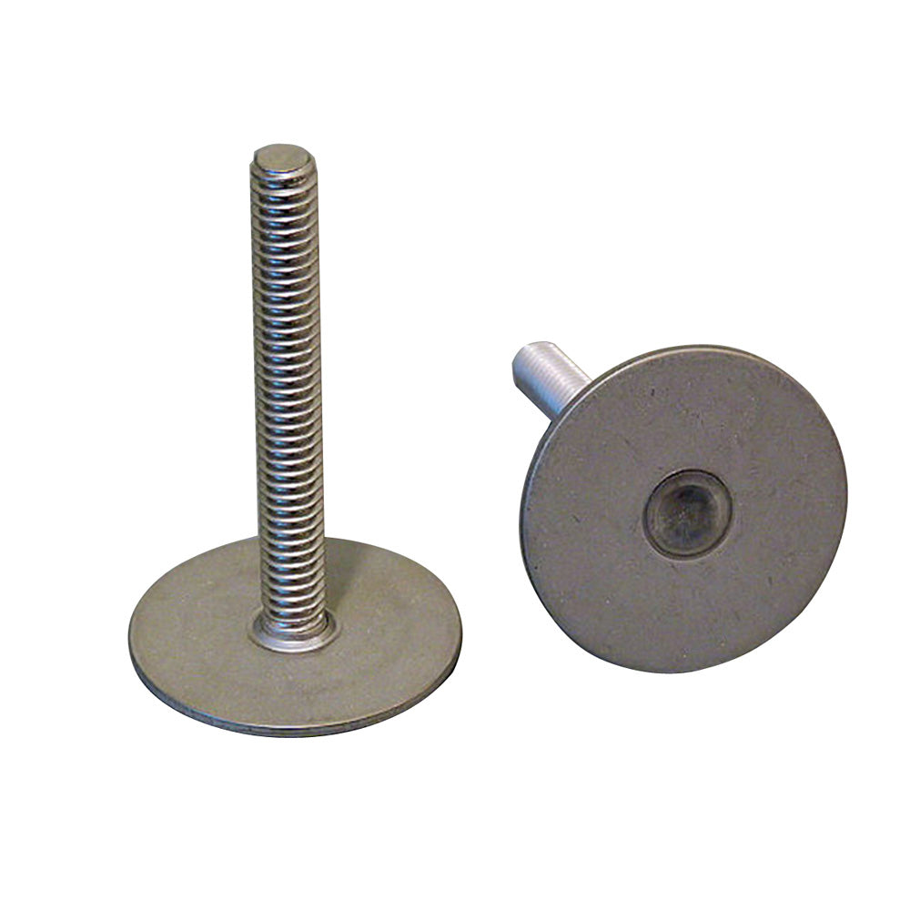 Weld Mount Stainless Steel Stud 125 Base 14 x 20 Thread 075 Tall  100 Pack 142012100