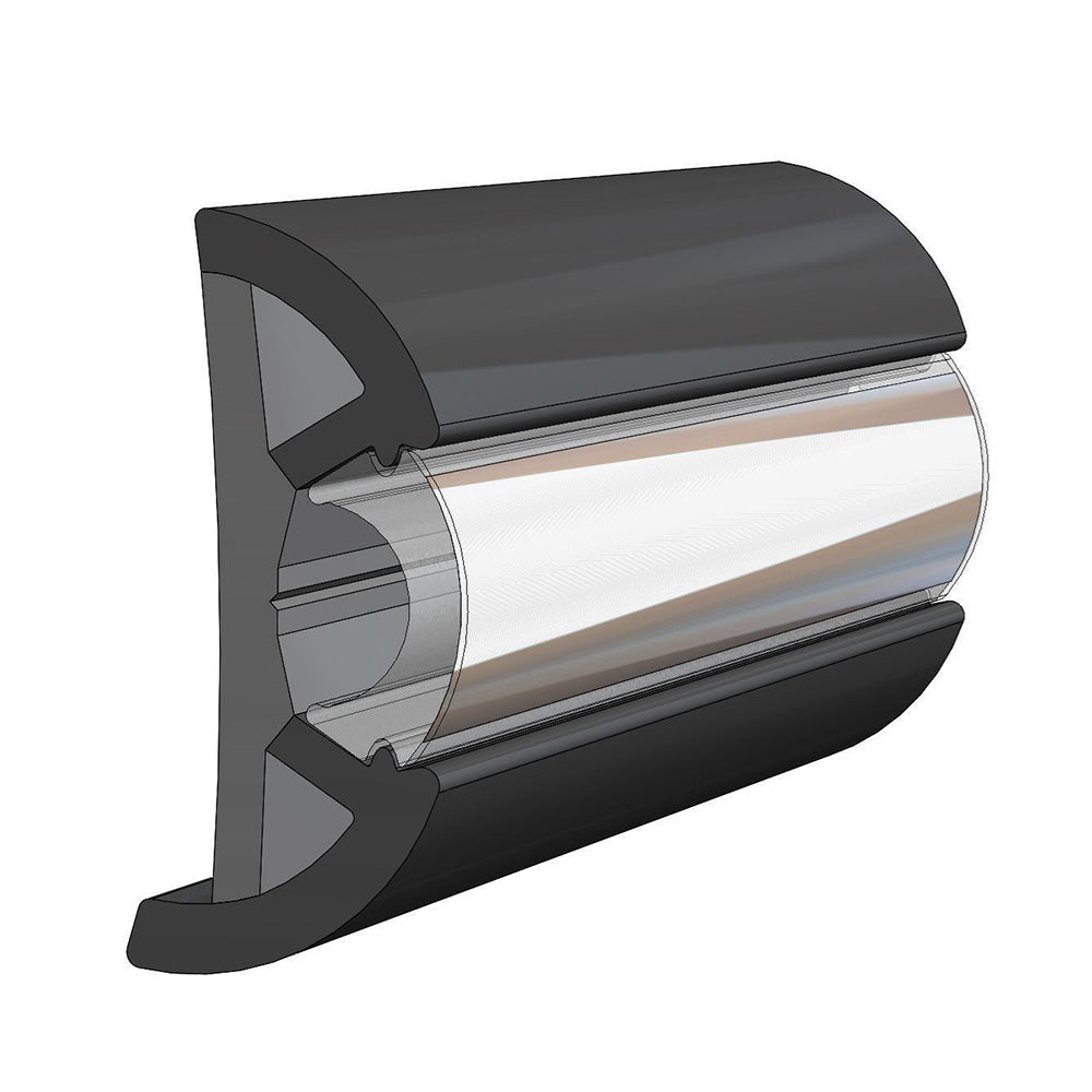 TACO Large SuproFlex Rub Rail 25 x 1  Black V119970BKA1001