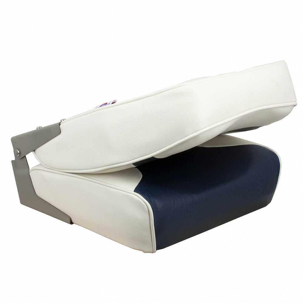 Springfield High Back MultiColor Folding Seat  WhiteBlue 1040667