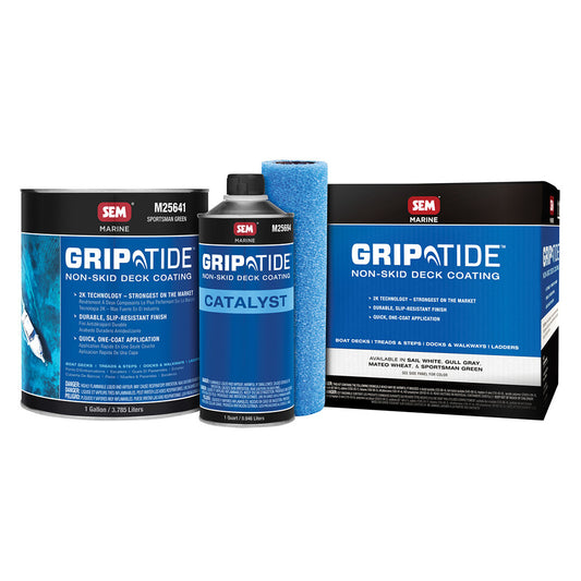 SEM GripTide NonSkid Deck Coating Kit  Sportsman Green M25640