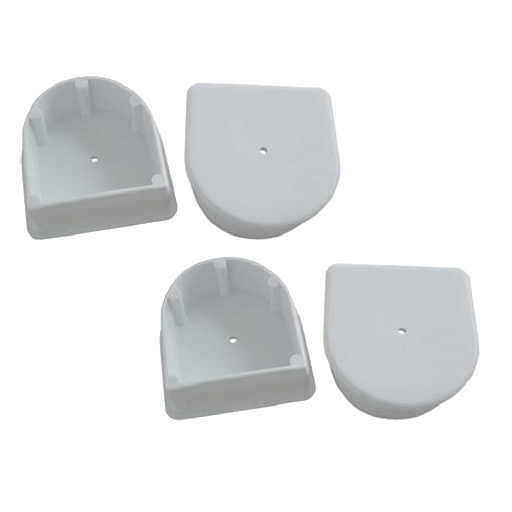Dock Edge Small End Plug  White 4Pack DE1027F