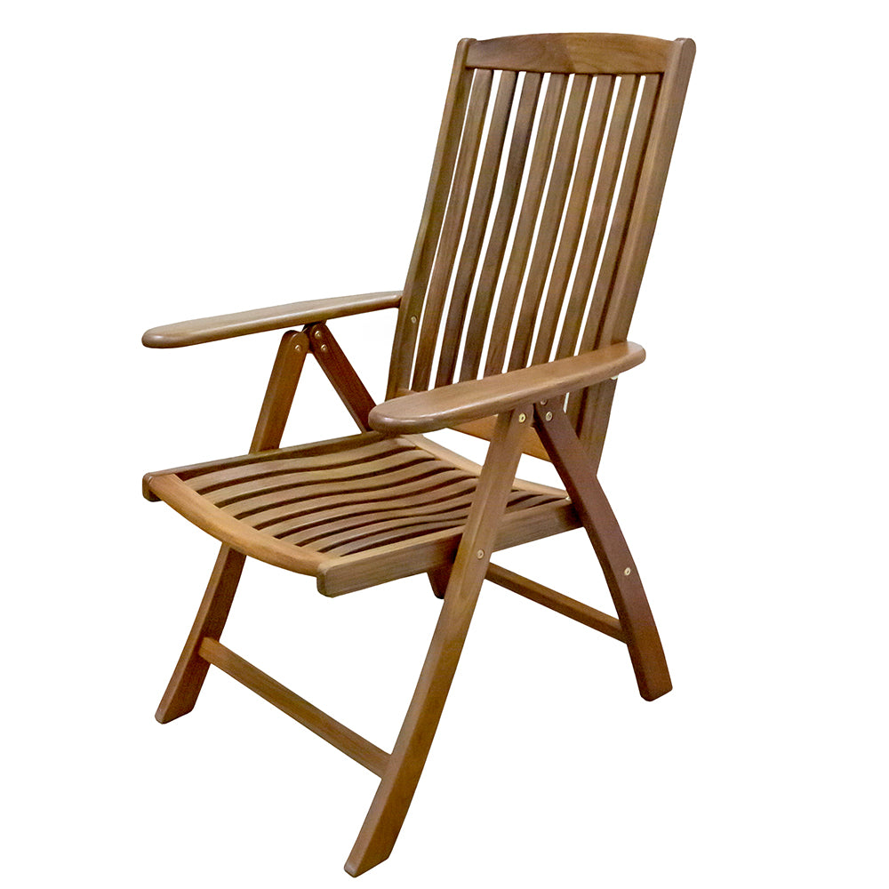 Whitecap Reclining Arm Chair  Teak WT60071