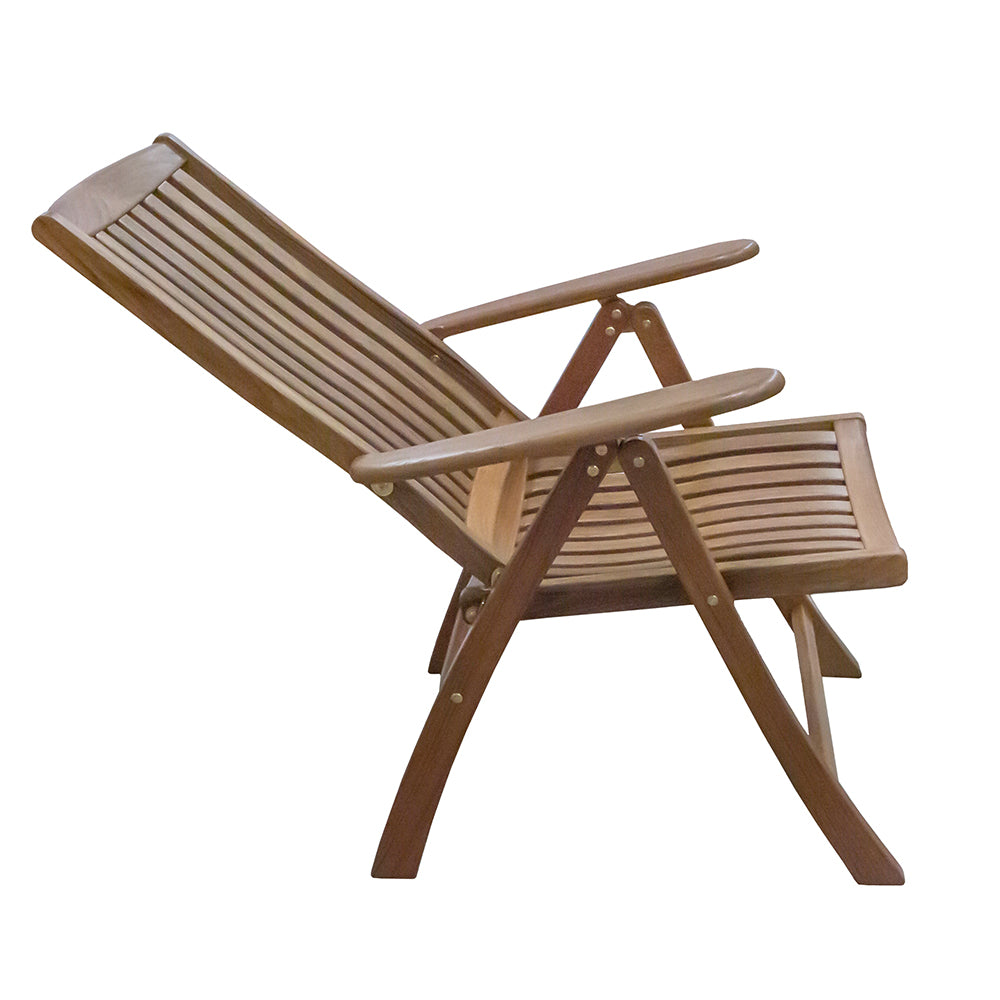 Whitecap Reclining Arm Chair  Teak WT60071