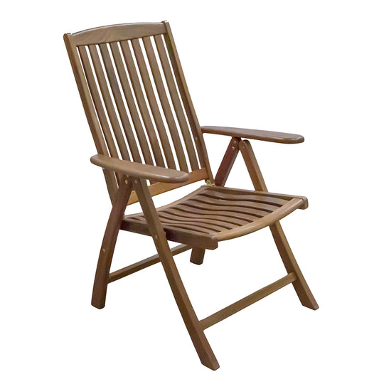 Whitecap Reclining Arm Chair  Teak WT60071