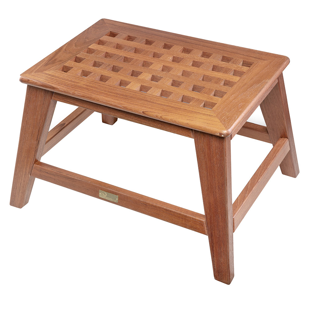 Whitecap Step Stool  Teak 60088