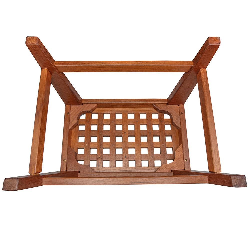 Whitecap Step Stool  Teak 60088