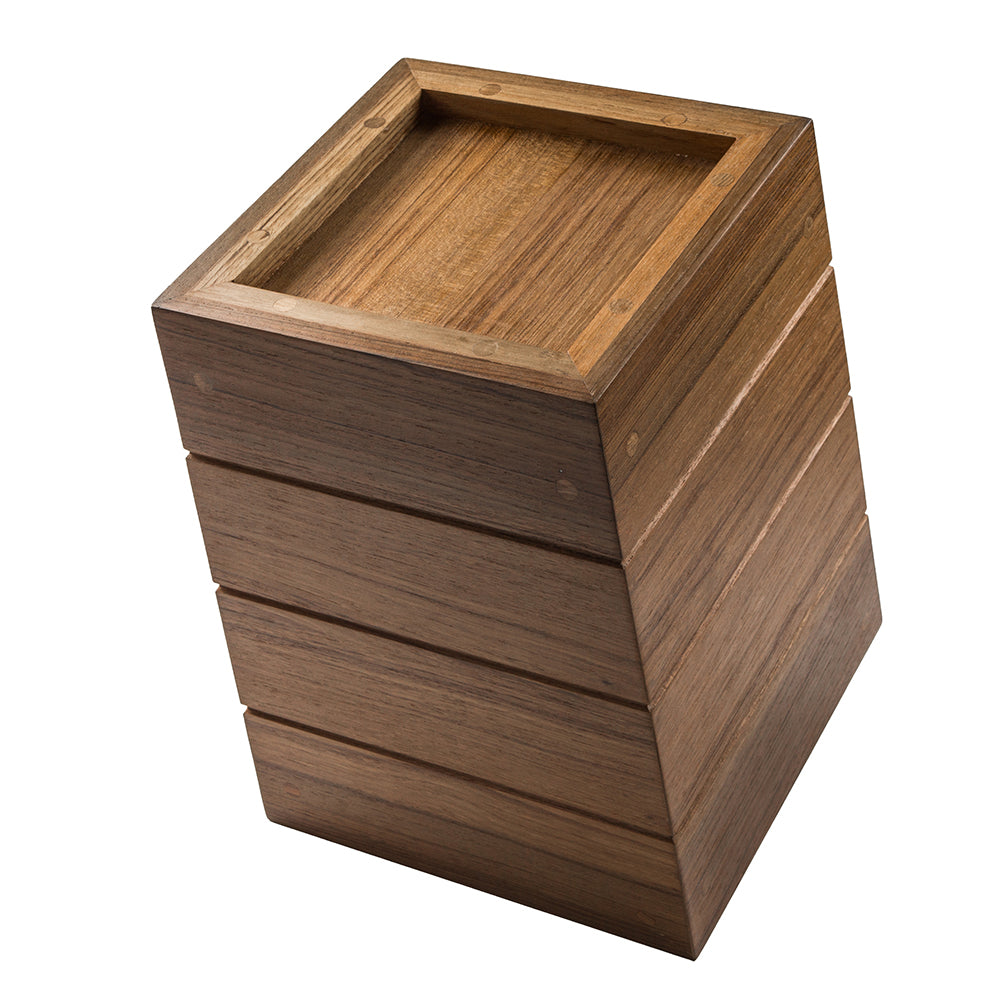 Whitecap Small Waste Basket  Teak WT63102