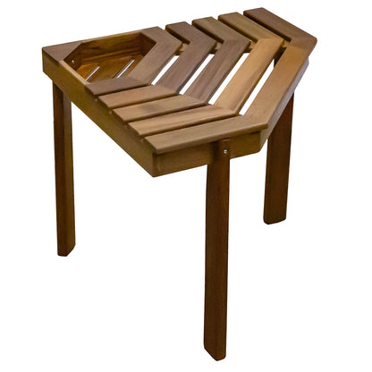 Whitecap ShowerCorner Stool  Teak WT63106