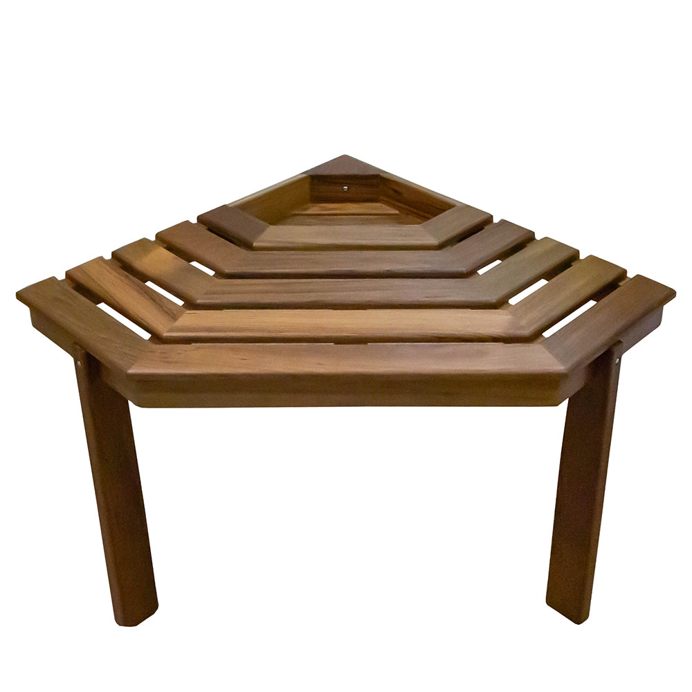 Whitecap ShowerCorner Stool  Teak WT63106