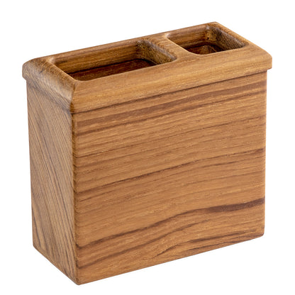 Whitecap Square Toothbrush Holder Oiled  Teak 63111
