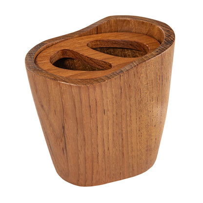 Whitecap Oval Toothbrush Holder Oiled  Teak 63112