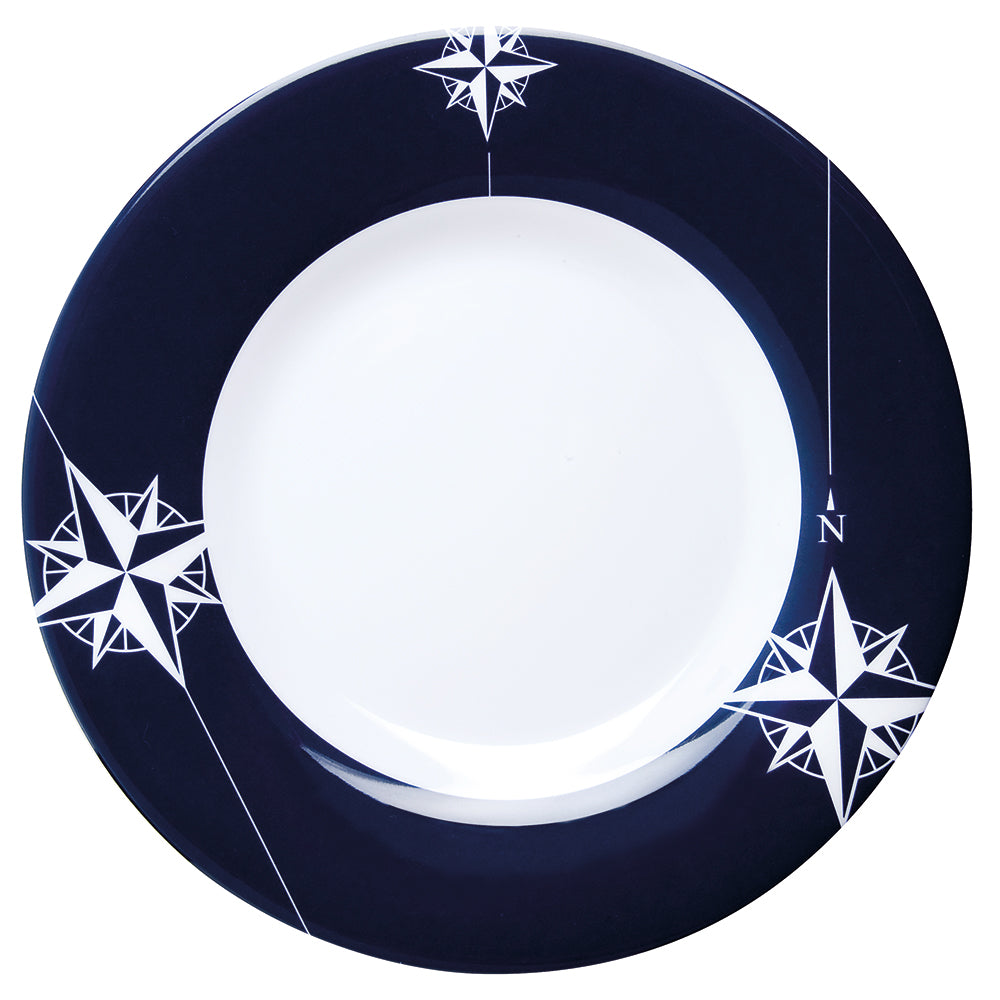 Marine Business Melamine NonSlip Flat Round Dinner Plate  NORTHWIND  10 Set of 6 15001C