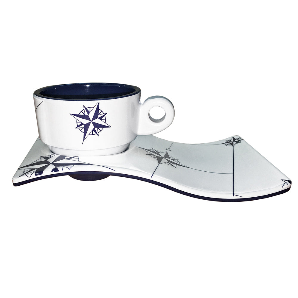 Marine Business Melamine Espresso Cup  Plate Coffee Set  NORTHWIND  Set of 6 15006C