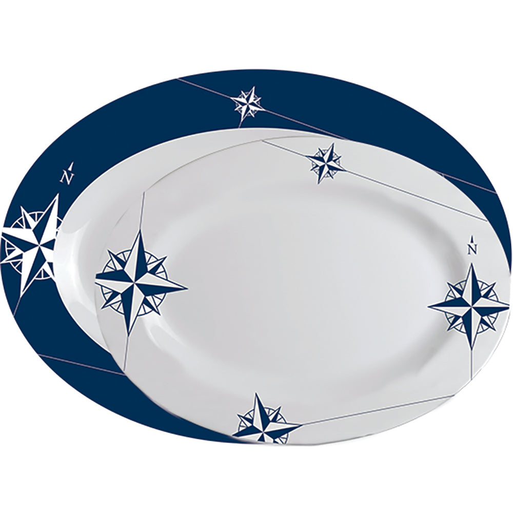 Marine Business Melamine Oval Serving Platters Set  NORTHWIND  Set of 2 15009