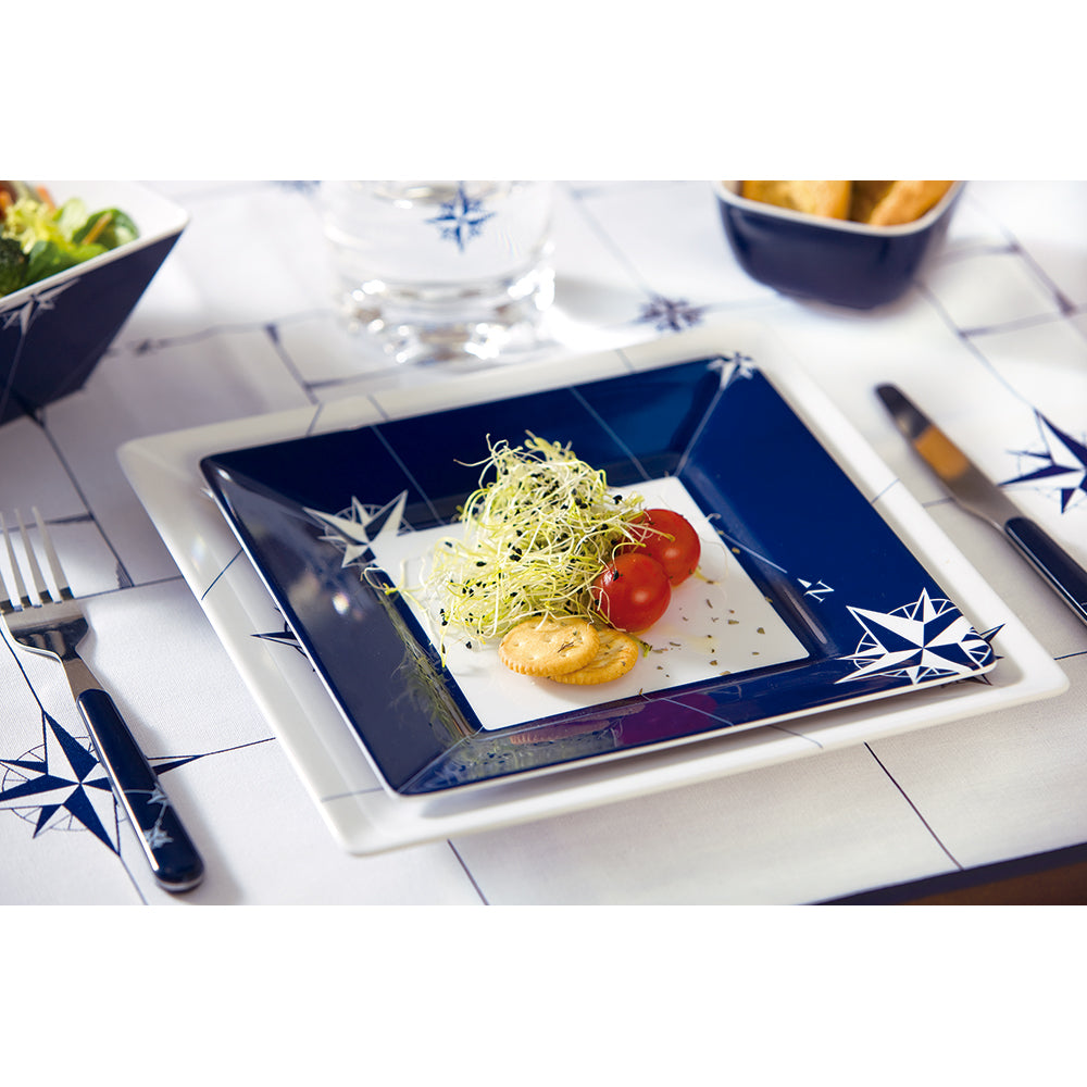 Marine Business Melamine Square Dessert Plate  NORTHWIND  82 Set of 6 15023C