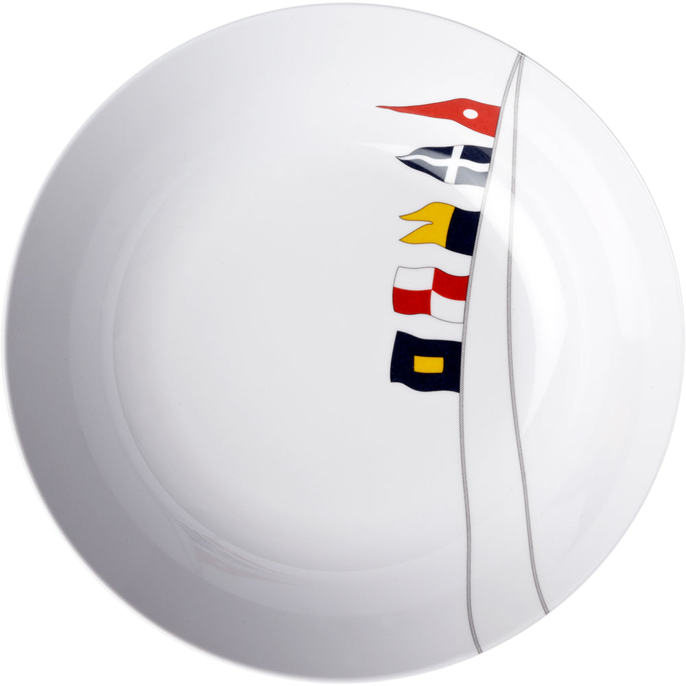 Marine Business Melamine Deep Round Soup Plate  REGATA  88 Set of 6 12002C