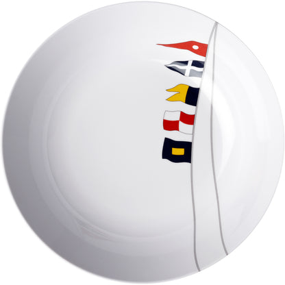 Marine Business Melamine Deep Round Soup Plate  REGATA  88 Set of 6 12002C