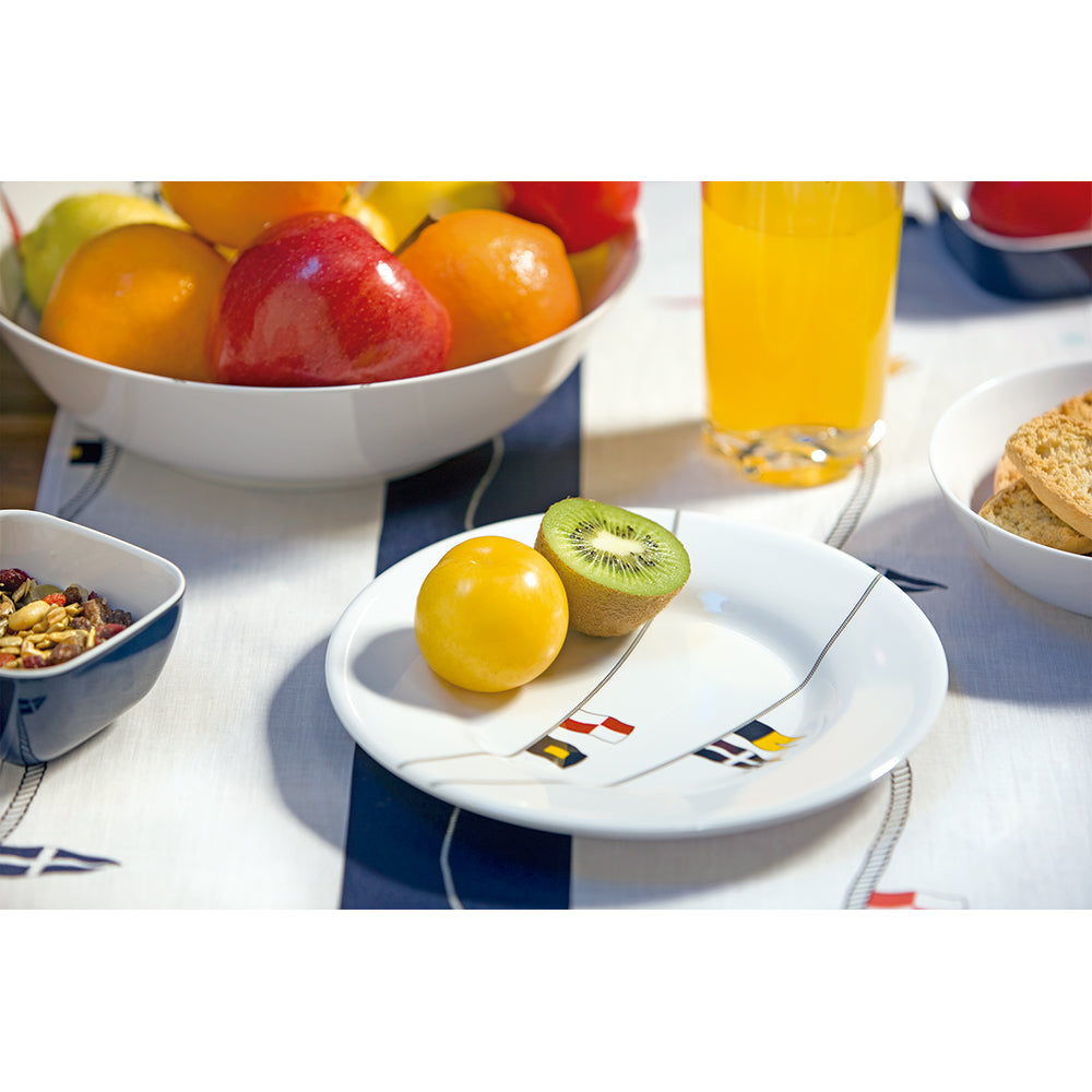 Marine Business Melamine Round Dessert Plate  REGATA  7 Set of 6 12003C