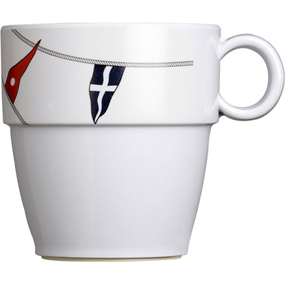 Marine Business Melamine NonSlip Coffee Mug  REGATA  Set of 6 12004C
