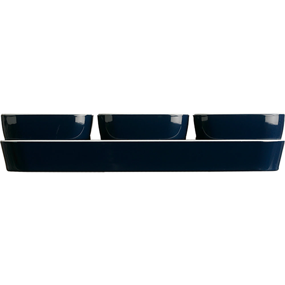 Marine Business Melamine Snack Set  REGATA  Set of 4 12013
