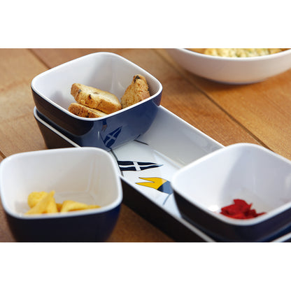 Marine Business Melamine Snack Set  REGATA  Set of 4 12013