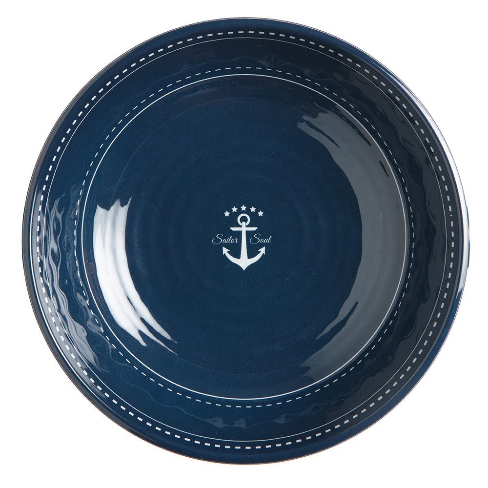 Marine Business Melamine Deep Round Soup Plate  SAILOR SOUL  88 Set of 6 14002C