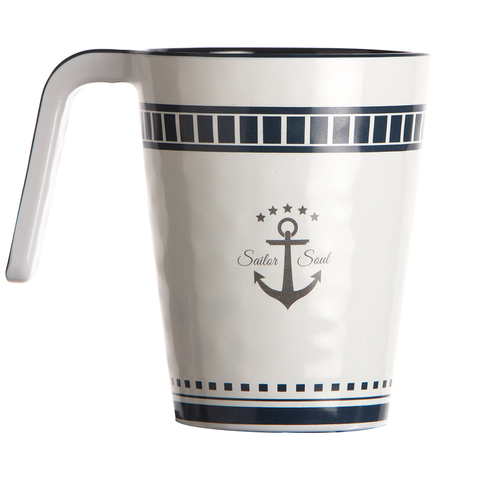 Marine Business Melamine NonSlip Coffee Mug  SAILOR SOUL  Set of 6 14004C