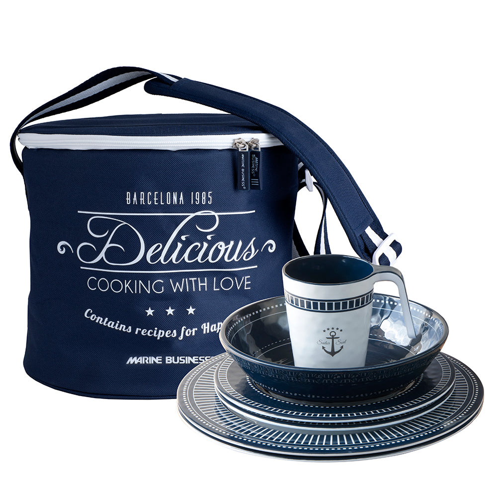 Marine Business Melamine Tableware  Basket  SAILOR SOUL  Set of 16 14147