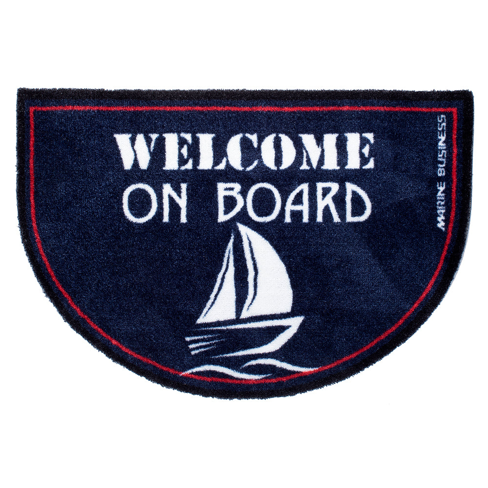 Marine Business NonSlip WELCOME ON BOARD HalfMoonShaped Mat  REGATA 41262