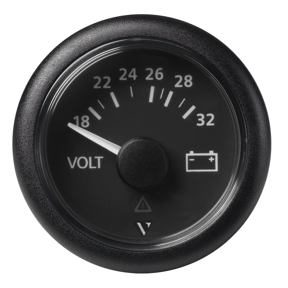 Veratron 52mm 2116 Viewline Voltmeter 1832V  Black Dial  Bezel A2C59512458