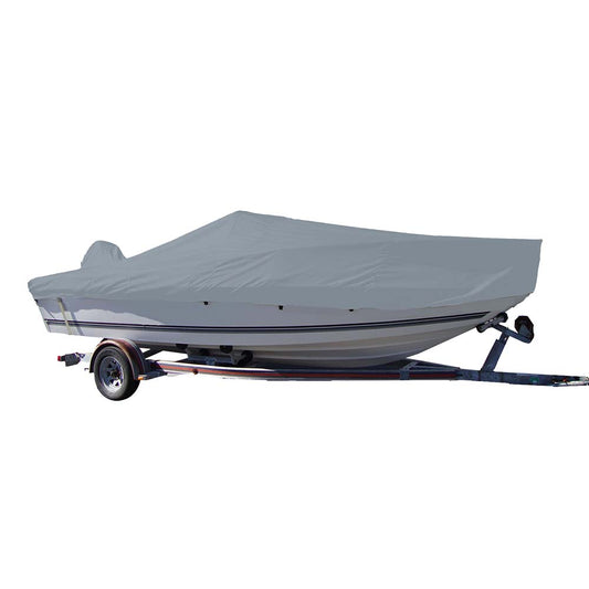 Carver SunDURA StyledtoFit Boat Cover f205 VHull Center Console Fishing Boat  Grey 70020S11