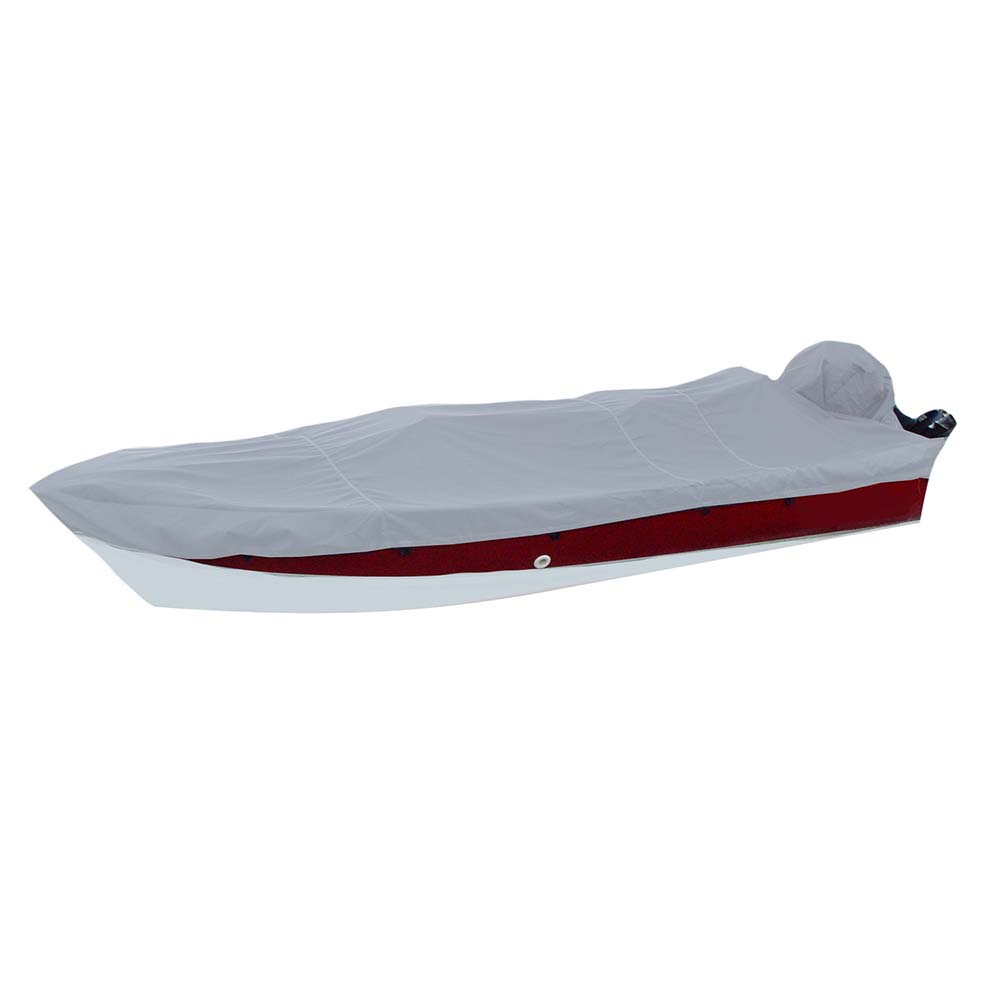 Carver PolyFlex II StyledtoFit Boat Cover f185 VHull Side Console Fishing Boats  Grey 72218F10