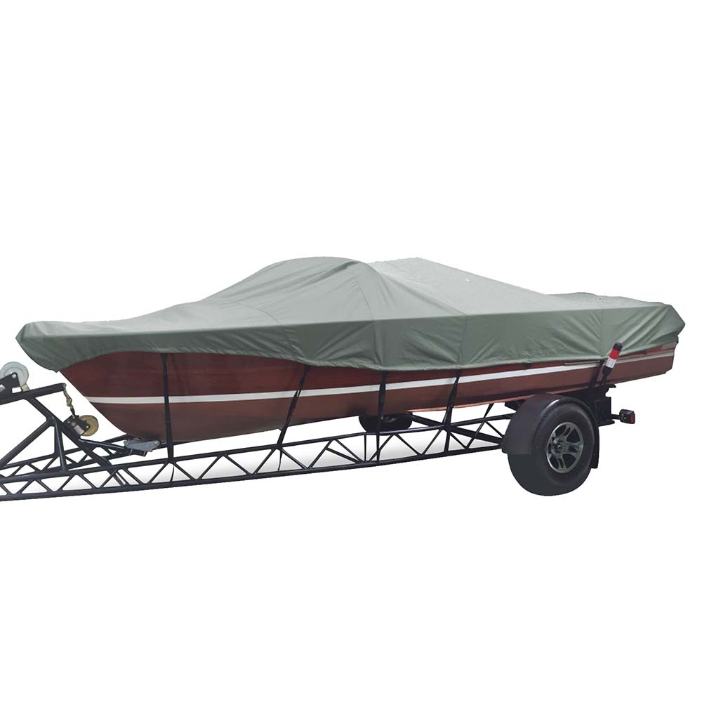 Carver SunDURA StyledtoFit Boat Cover f185 Tournament Ski Boats  Grey 74099S11