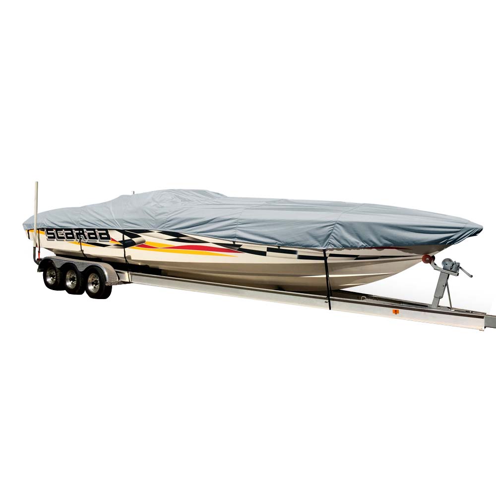 Carver SunDURA StyledtoFit Boat Cover f285 Performance Style Boats  Grey 74328S11