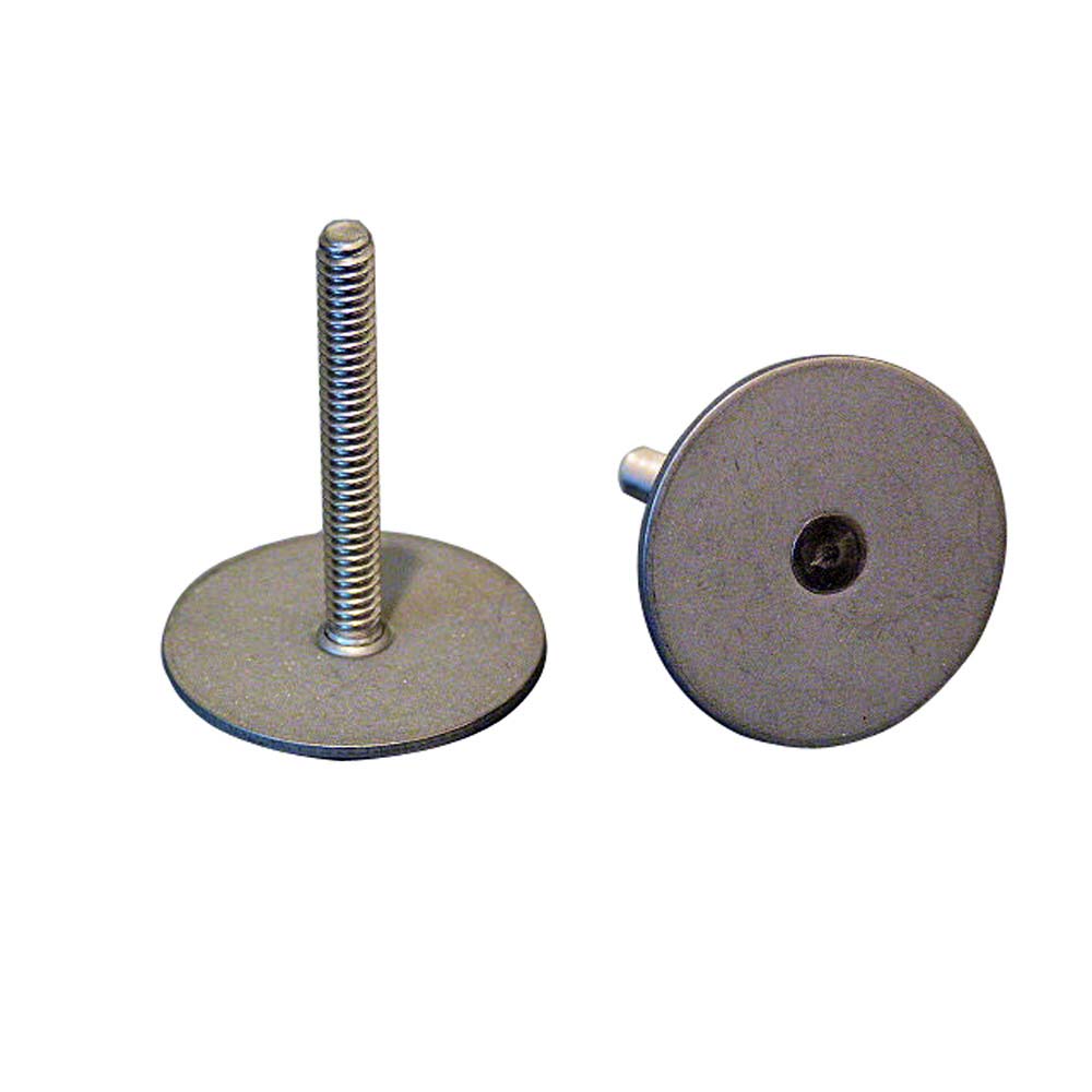 Weld Mount Stainless Steel Stud 125 Base 10 x 24 Threads 50 Tall  15 Quantity 102408